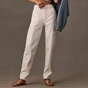 MOTHER The Private Double Pocket Skimp Jeans Straight Leg Cargo Pant 28